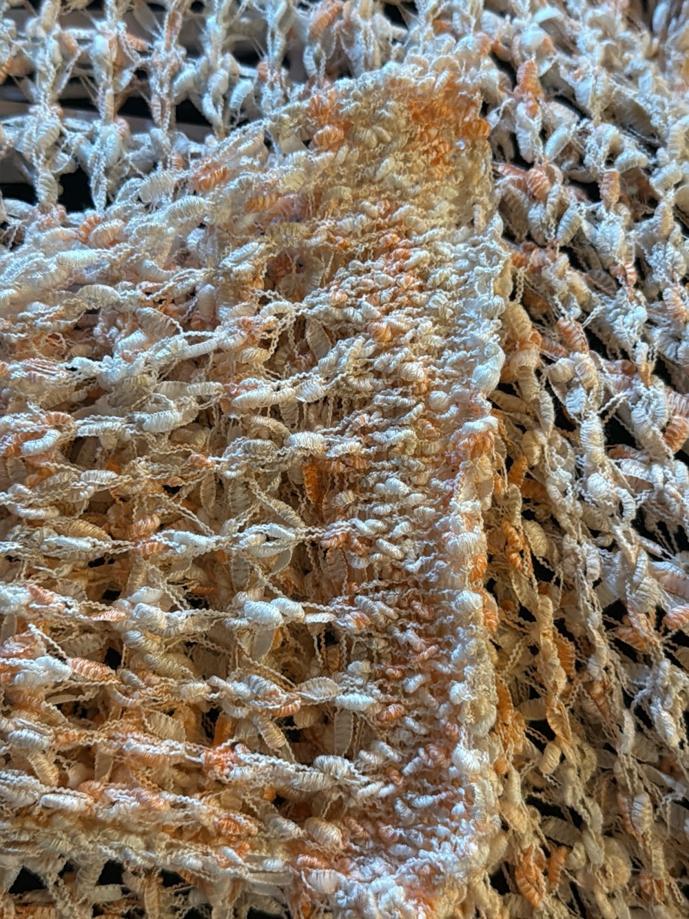 POL Lucky in Love Orange Oversized Crochet Sweater - Picture 9 of 9